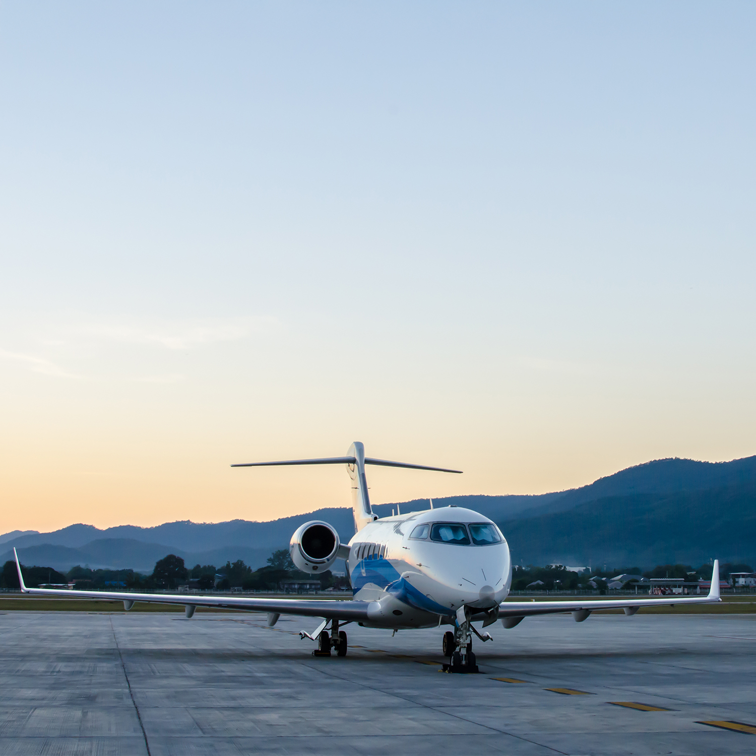 exterior of jet aircraft small